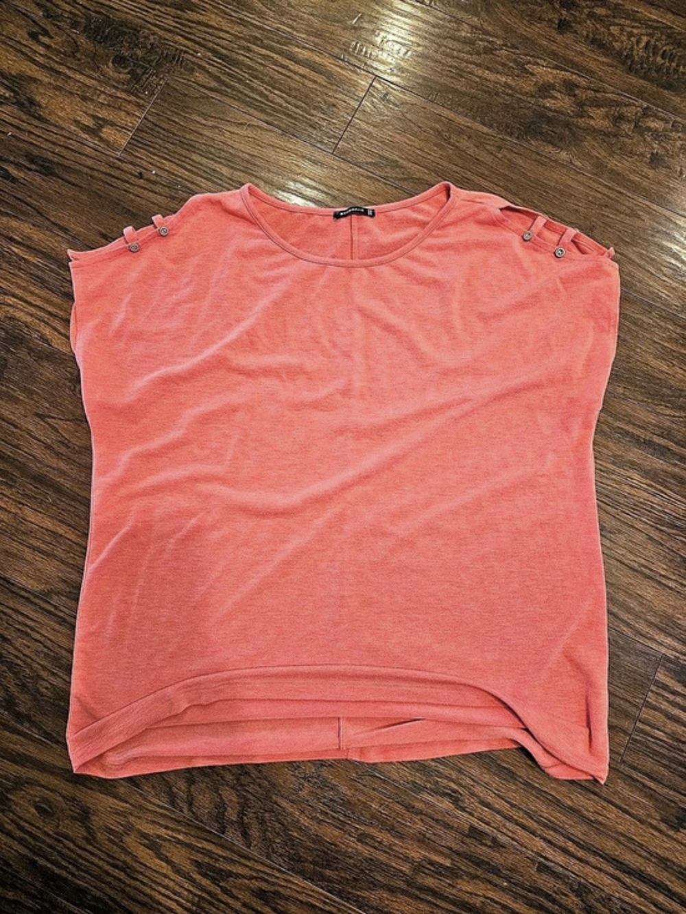 Staccato Short Sleeve Top in Pink Size XL